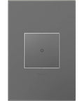 Front view of Adorne 1 Gang Wall Plate Magnesium Six Pack Screwless Snap In Design No Fuss Quick Install for switches and outlets.