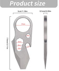Dope Everyday Carry Multi Tool Keychain With Pry Bar Bottle Opener And Wrench For Men Outdoor Survival Gear size diagram
