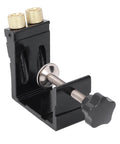 Aluminum Pocket Hole Jig Set For DIY Woodworking With Inclined Drilling Positioner, compact design, durable aluminum alloy.