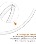 Clear PU Pneumatic Tubing Hose For Air Compressors 16mm OD By 12mm ID 10 Meter Length showing flexibility and features