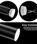 Installation process of 50 Pcs White Plastic Hole Plugs Set For Furniture And Panels Half Inch Round Flush Mount Snap In Hole Plugs Fits 13mm Holes