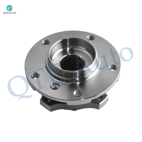 Front view of Pair Of Front Wheel Hub Bearing Assemblies Replacement For 2006 To 2010 BMW 550i V8 4.8L Kit With OE Style Fit For BMW 5 Series Durable Construction Long Lasting Durability.