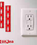 Outlet Spacers For Electrical Boxes 48 Piece Red Spacers Set For Switches And Receptacles Loose Outlet Fix Electrical Extender Shims