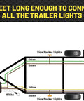 Diagram of Heavy Duty 22 Foot Trailer Wiring Harness With Slick Wishbone Adapter For Zero Fuss Both Side Taillight Rewrite.