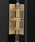 4 Pack 4 Inch Self Closing Spring Door Hinges For Interior Doors Heavy Duty Black Residential Door Hardware installed on door