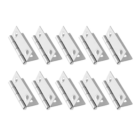 Rotating Concealed Hinge Set 20 Pack 1.5 Inch Stainless Steel Folding Butt Cabinet Hinges For Doors And Cabinets Display