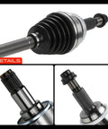 Front CV Axle Shaft Assembly Set For Toyota Sienna 2004 To 2010 V6 33L And 35L FWD Only With Neoprene Outboard Boot Premium Replacement Drive Axles Two Pack Durable details of CV axle shaft, boot, spline ends
