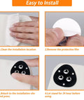 Installation steps for Peel And Stick Adhesive Caster Wheels For Appliances And Furniture 360 Degree Swivel Universal Rollers