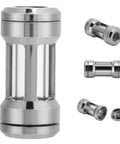 Top Notch Inline G1/4 Thread PC Water Cooling Filter With Heavy Duty Brass Build And Clear Viewing Port Plus 50mm Precision Mesh Strainer