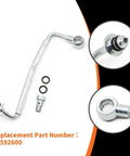 Turbo Oil Return Drain Line And Oil Feed Pipe Kit, 4 Piece Set, Fits Encore Sonic Cruze Trax 1.4L L4 Engines, Replacement Part 55592600