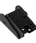 Heavy Duty Folding Hinges For Tables And Benches Self Locking 90 Degree Hinge with black iron construction, side angle view