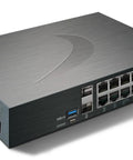 Slick Next Generation Firewall Offering Four Point Five Gbps Speed Advanced Cyber Defense Bundle Three Year Network Upgrade Kit, compact gray device with multiple ports.