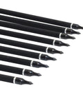 Pro Grade 100 Grain Field Points For Target Practice And Hunting Arrows, 12-Pack, stainless steel screw tips, diagonal view