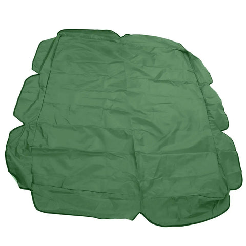 Outdoor Patio Swing Cover With 210D Silver Coated Oxford Fabric, Sturdy 4 Reinforcement Straps, 142x120x18 Cm Dark Green