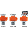 Fast Response Fire Sprinkler Head With Heavy Duty Side Spray Configuration For Instant 68 Degree Pop, showing up, down, and side spray options.