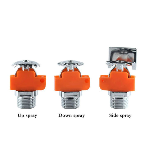 Fast Response Fire Sprinkler Head With Heavy Duty Side Spray Configuration For Instant 68 Degree Pop, showing up, down, and side spray options.