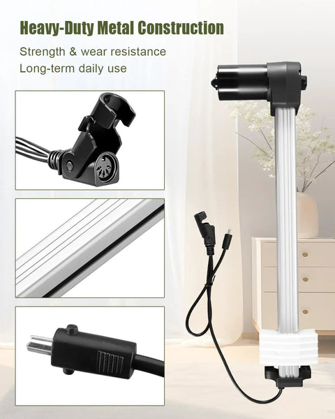 Heavy Duty Linear Actuator For R8123 R812302040333 Power Recliner Motor Replacement with screws and wires visible
