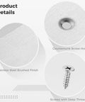 Product details of Heavy Duty Flat Mending Plates Kit With 201 Stainless Steel Braces And Screws, 3.9 By 1.9 Inch, Six Hole