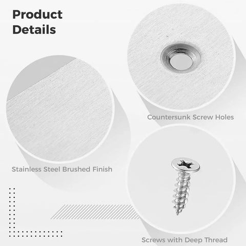 Product details of Heavy Duty Flat Mending Plates Kit With 201 Stainless Steel Braces And Screws, 3.9 By 1.9 Inch, Six Hole