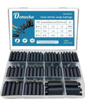 Waterproof Heat Shrink End Caps Kit With 200 Pieces Adhesive Lined Tubing For Electrical Wires Marine Grade Sealing