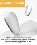 Premium Screw On Titanium Glasses Nose Pads No Sweat Anti Slip Bridge Piece That Absolutely Stays Put Ergonomic Shape keeps frames snug.
