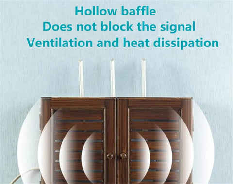 Ventilated red Wall Mounted Cable Organizer Box Perfect For Set Top Box And Router Storage With Perforation Free Design