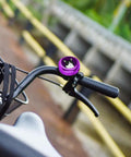 Purple Aluminum Round Bike Bell For Adults And Kids Dope Black White Tuxedo Cat Design Classic Ring Bicycle Bell Lightweight Durable Easy To Install And Use On Any Bike on black handlebar