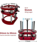 Metal Router System Kit For DIY Router Table Build With Durable Base Plate And 4 Jaw Clamps, Lifter Base shown with dimensions