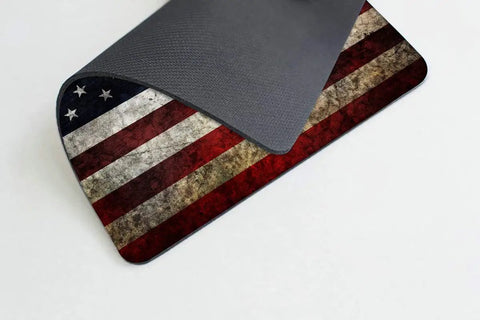 US Flag Mouse Pad With Non Slip Rubber Base For Computer, Laptop, And Office Desk Decor, 9.5 By 7.9 Inch, Ultra Smooth Surface