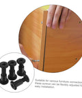 Bulk 170 Piece Steel Furniture Hardware Kit Rock Solid Screws And Nuts For Bed Frame Cabinet Assembly No Sweat Setup Heavy Duty Bolts Built Tough showing black screws for flexible furniture connections.