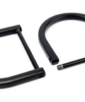 4 Pack Heavy Duty D Rings Screw In Shackle One And A Half Inch Matte Black U Shape Replacement D Ring for purse, keychain, dog collar