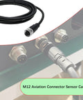 M12 5 Pin Straight Aviation Connector Cable Female To Female Waterproof Sensor Cable For Industrial Automation Control Durable TPU Jacket