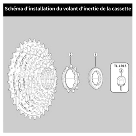 Diagram of Rugged Mountain Bike Freewheel Sprocket Set 6 Speed 14T 28T Replacement Accessory, assembly instructions