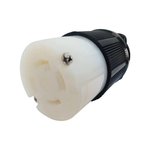 L16-30C Grounding Locking Connector 30A 480V AC 3 Pole 4 Wire NEMA L16-30 cUL Listed Industrial Grade Power Plug side view