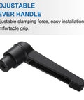 Black adjustable lever handle, 4 Pack Clamping Lever Adjustable Handles With M4 Female Thread Level Hand Knobs And Quick Release