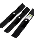 3-Blade Set For 54 Inch John Deere Lawn Mower Replaces OEM M143520 UC22010 Includes 19 Inch Blades For DIY Installation