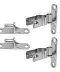 Heavy Duty Wall Mount Gate Hinges For Chain Link And Wood Gates, 1 3 8 Inch Post, Stainless Steel Outdoor Fence Hardware