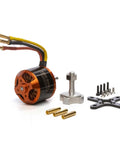 Premium 4250 Outrunner Brushless Motor At Eight Hundred Kv For Medium Fixed Wing Rc Planes with connectors and mounting hardware.