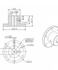 Upgrade Your Rig With This Tough As Nails 1/2 Inch RC Keyed Hub Shaft Coupler Crafted From Heavy Duty Aluminum Alloy For Rock Solid Motor Alignment And Smooth Drivetrain Power Transfer In Silver, detailed technical drawing.