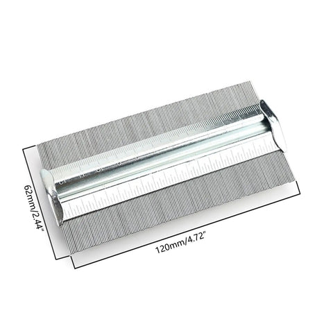 Kickass Metal Contour Gauge Nailing Any Shape Instantly For Quick Profiling And Fast Pattern Duplication Totally Hassle Free For Woodworking Tile Floors And Trim Work Steel Pin Gauges Straight Up Built To Last, showing dimensions.