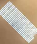 12 Pack LED Backlight Strips For TV LB70006 E70 E3 Replacement Kit 55.7 Inch Long 1415mm 18 LEDs Per Strip A And B Sides laid out