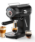 20 Bar Espresso Machine With Temperature Control Compact Home Coffee Maker With Steam Milk Frother For Cappuccino And Latte Lovers