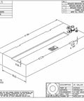 Below Deck Permanent Aluminum Fuel Tank For Pre 2011 Boats Featuring 3/8 In Poplock Outlet and Molded Fill Neck Ethanol Resistant Marine Storage Rig detailed blueprint