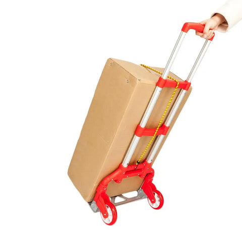 Slick Folding Hand Truck Dolly With 165 Lb Capacity And Telescoping Handle Dang Lightweight Portable Cart With Smooth Rubber Tires For Groceries Luggage Or Moving Tasks That Roll Easy No Sweat
