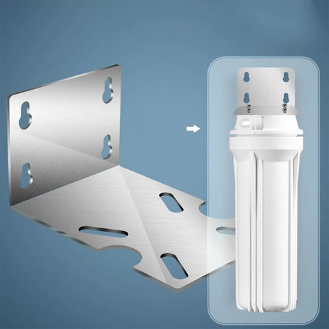 Two Pack Stainless Steel Water Filter Housing Brackets For 10 Inch And 20 Inch Systems Heavy Duty Fixed Metal Rack Mount