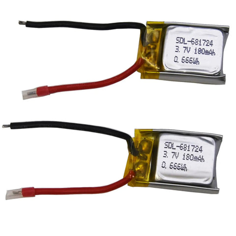 2-Pack 3.7V 150mAh Li-Poly Battery Replacement For Syma S107 S107G RC Helicopters And Mini RC Cars, 20C Discharge, Lightweight 5G Cell