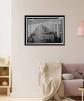 Framed Print Of Wilson Dam And Hydroelectric Plant Turbine And Generator Unit Spanning The Tennessee River On Wilson Dam Road In Muscle Shoals Al Vintage Wall Art From Library Of Congress Archive With A Classic Retro Vibe