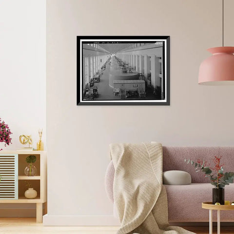 Framed Print Of Wilson Dam And Hydroelectric Plant Turbine And Generator Unit Spanning The Tennessee River On Wilson Dam Road In Muscle Shoals Al Vintage Wall Art From Library Of Congress Archive With A Classic Retro Vibe