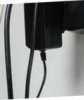 Cable connected to a device using a 100 Pieces Cable Glands Protector Kit Strain Relief Cord Grips For Electrical Wires, Black.