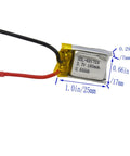 2-Pack 3.7V 150mAh Li-Poly Battery Replacement For Syma S107 S107G RC Helicopters And Mini RC Cars, 20C Discharge